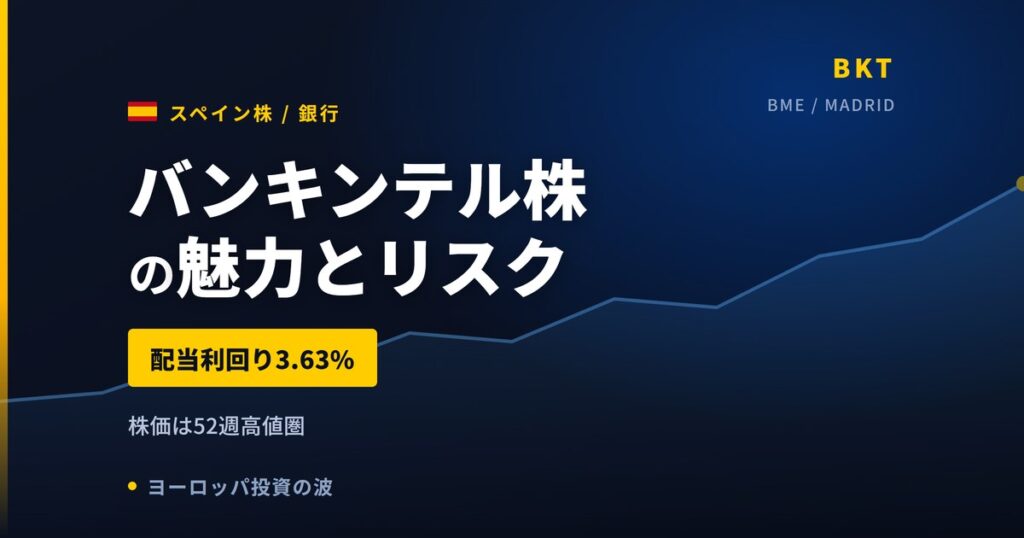 バンキンテル株の魅力とリスク｜配当利回り3.66%と日本からの買い方【2026年】