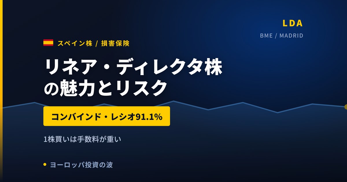 リネア・ディレクタ株の魅力とリスク|コンバインド・レシオ91.1%と買い方【2026年】