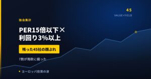 PER15倍以下×利回り3%以上の欧州株｜45社が残り7割が南欧【2026年】