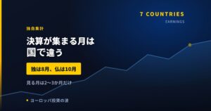 決算が集まる月は国で違う｜ドイツは8月、フランスは10月【2026年】
