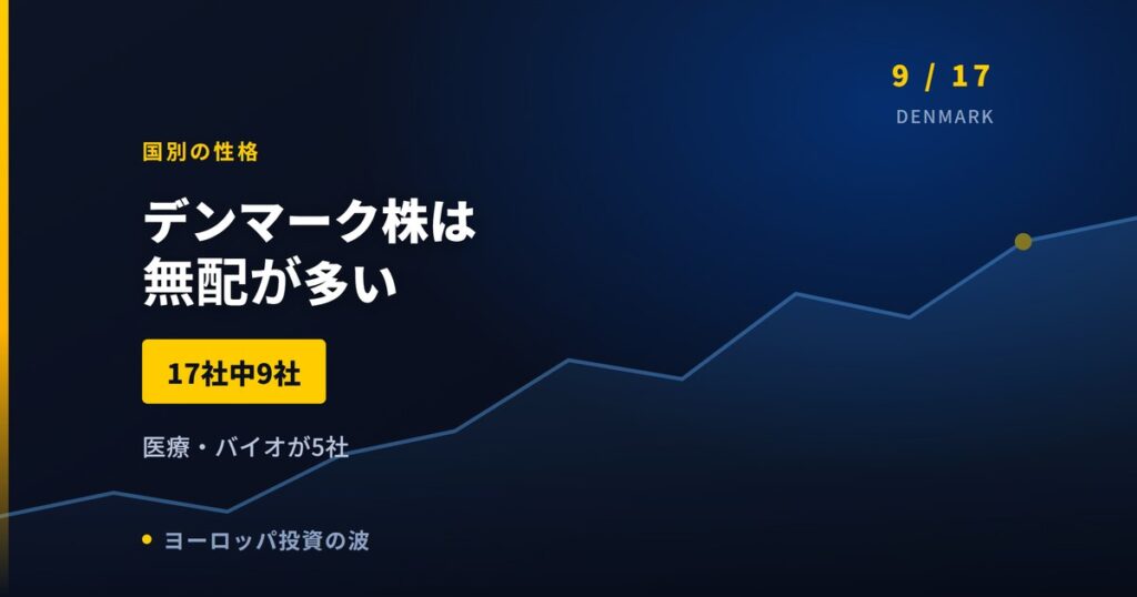 デンマーク株は無配が多い｜17社中9社という実測の意味【2026年】